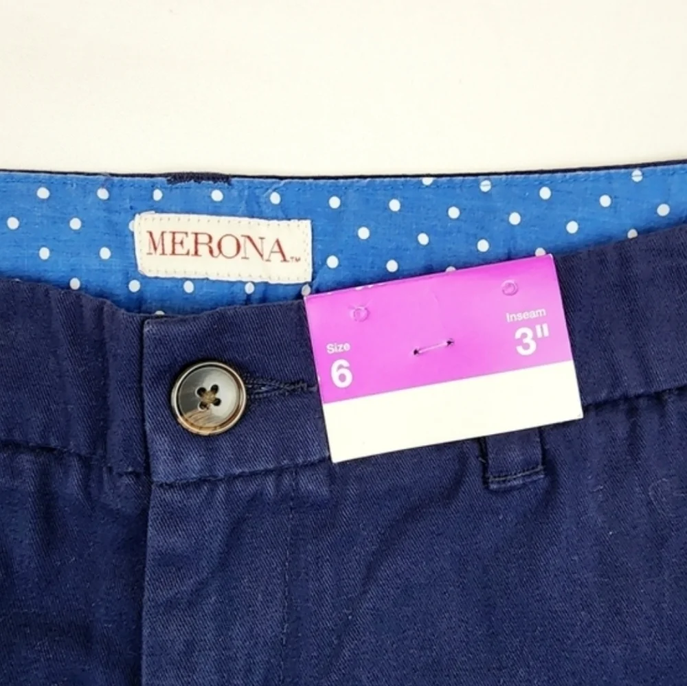 Merona 100% cotton shorts size 6